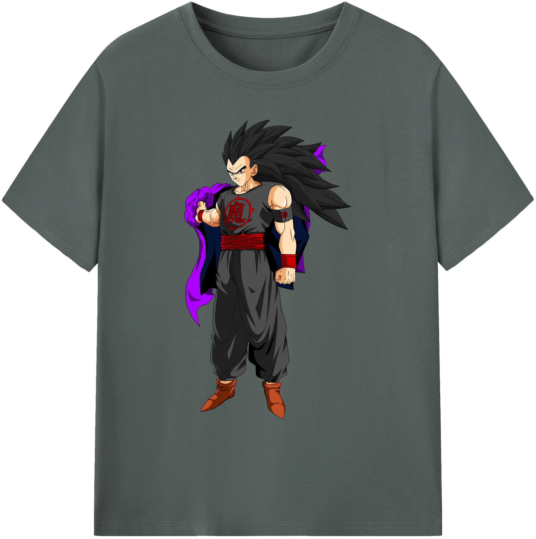 （画像用） ドラゴンボール ベジータ四世（Bejīta Yonsei）DRAGON BALL Vegeta IV 綿100％ メンズ半袖Tシャツ｜肌触りやわらか＆通気性